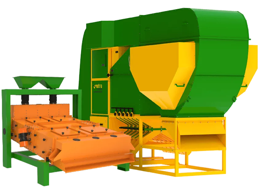 Use Our equipment in the kit to improve the grain cleaning process