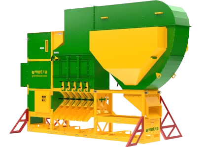Aerodynamic Grain Cleaners with Cyclone Dust Collector