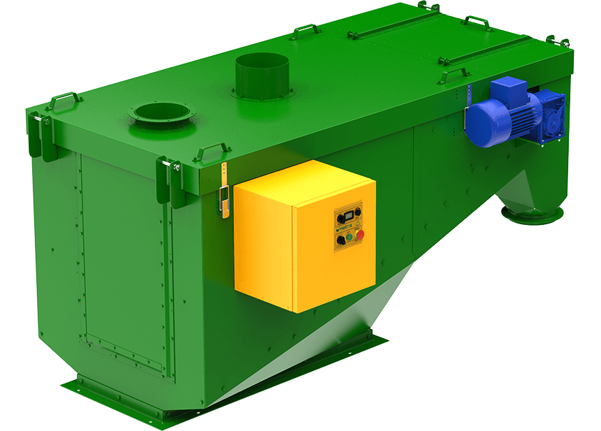 Compact Pre Cleaner for pre-cleaning grain and bulk solids