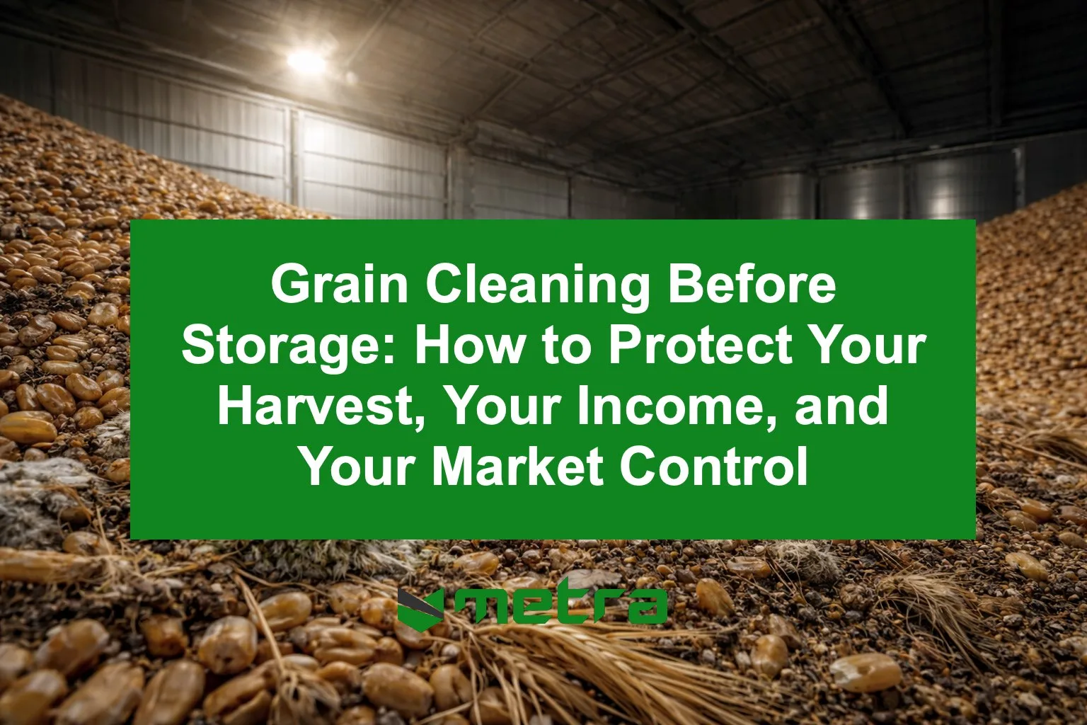 Grain Cleaning Before Storage: How to Protect Your Harvest, Your Income, and Your Market Control